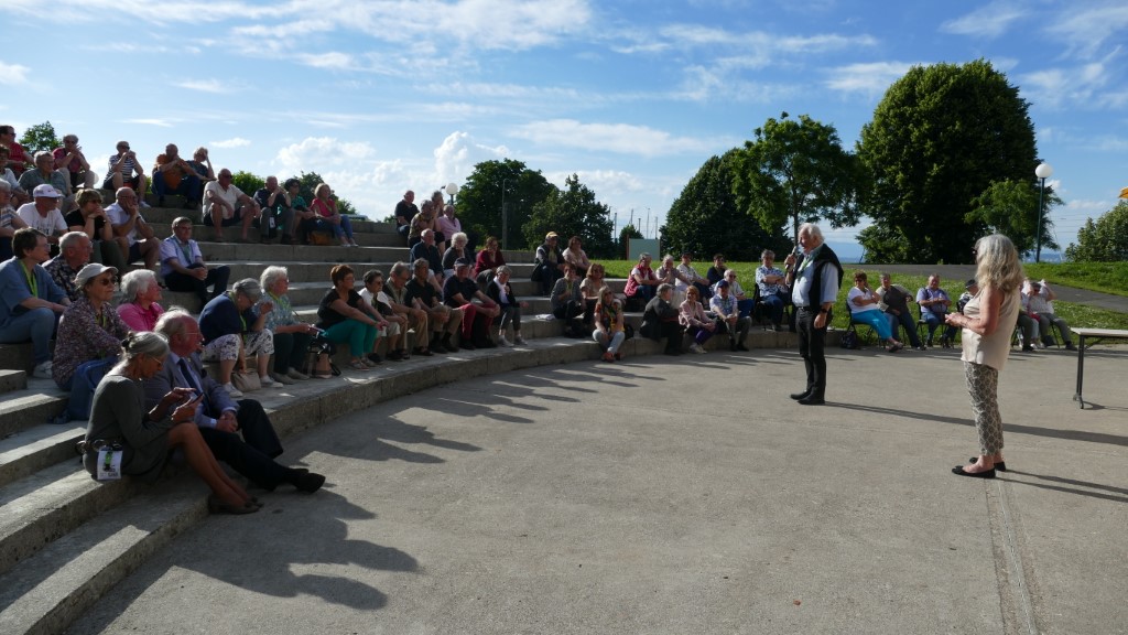 La remise des prix s'est faite en plein air